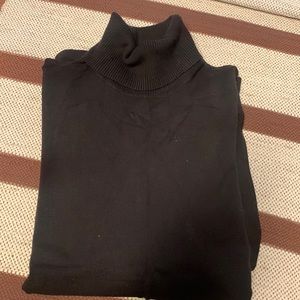 Chicos size 3 brown turtleneck 77%Rayon